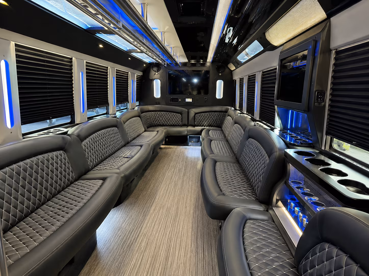 Long Beach Bachelor & Bachelorette Transportation party bus exterior