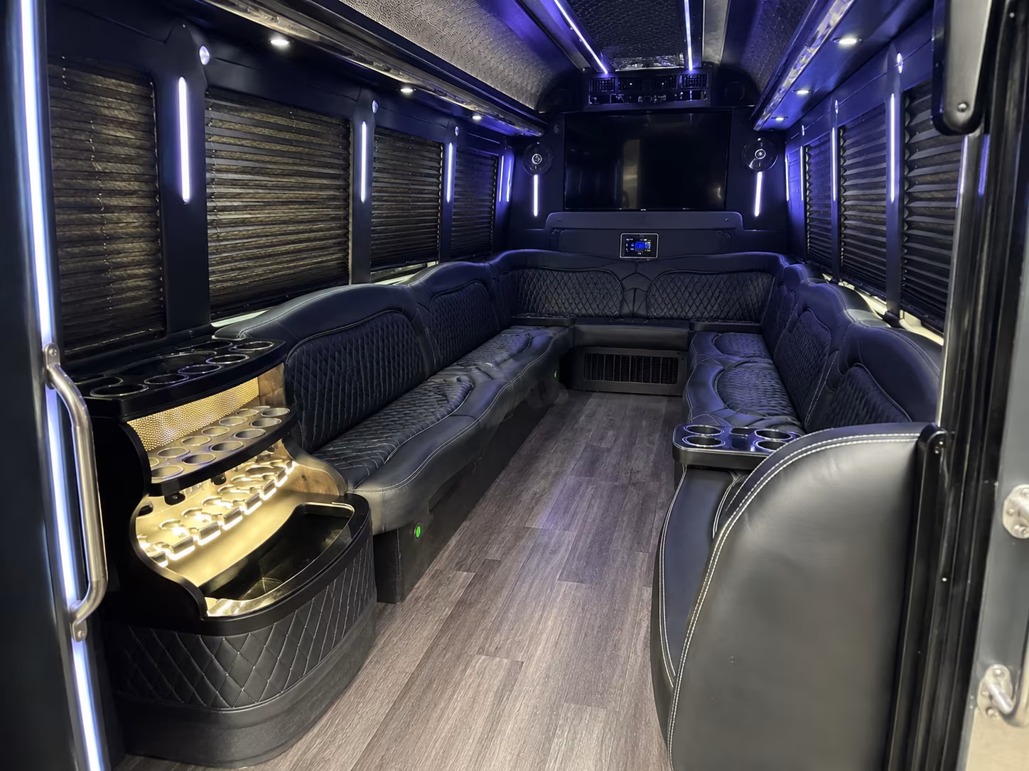 Long Beach Bachelor & Bachelorette Transportation party bus exterior