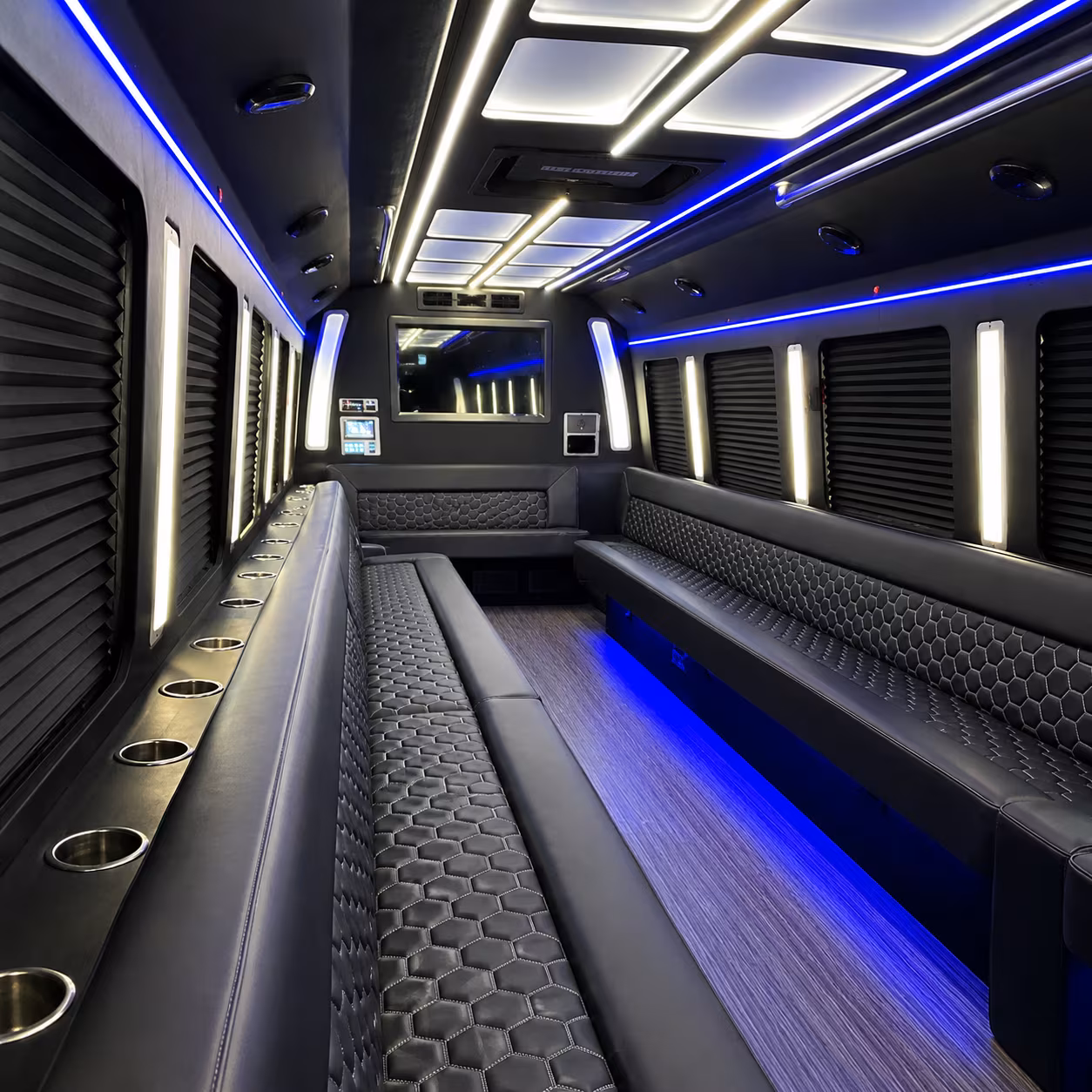 Long Beach Concert & Music Festival Transportation party bus exterior