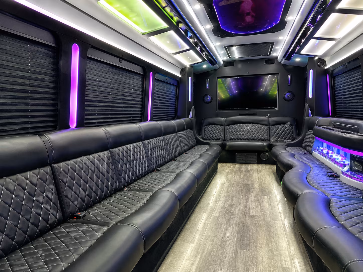 Long Beach Concert & Music Festival Transportation party bus exterior