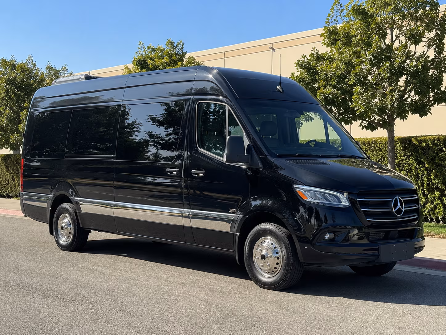 Long Beach Corporate Transportation party bus exterior