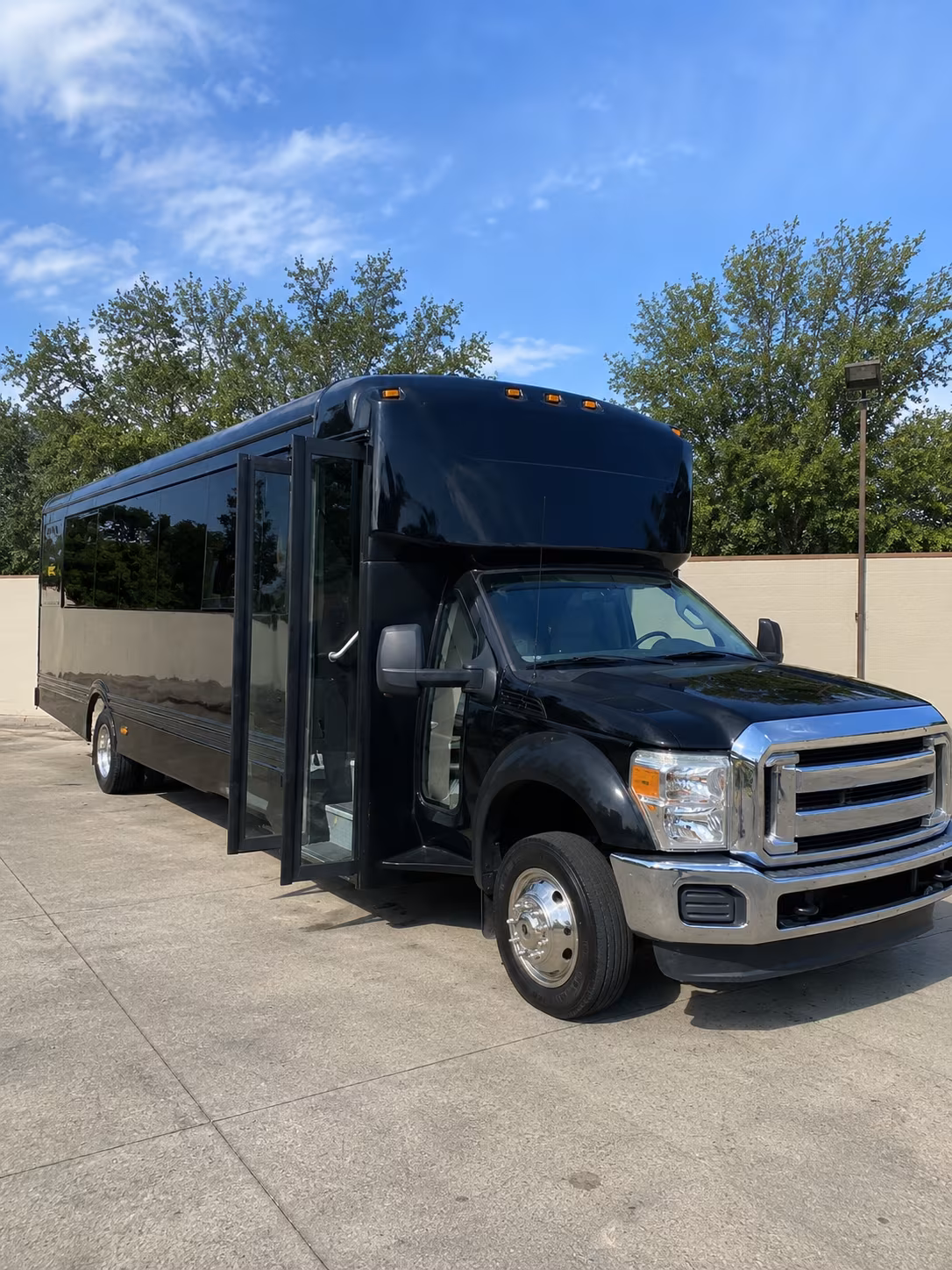 Long Beach Prom & Homecoming Transportation party bus exterior