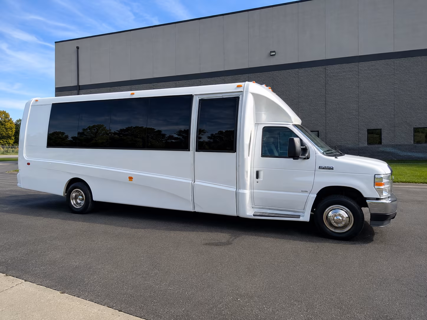 Long Beach School Event Transportation party bus exterior