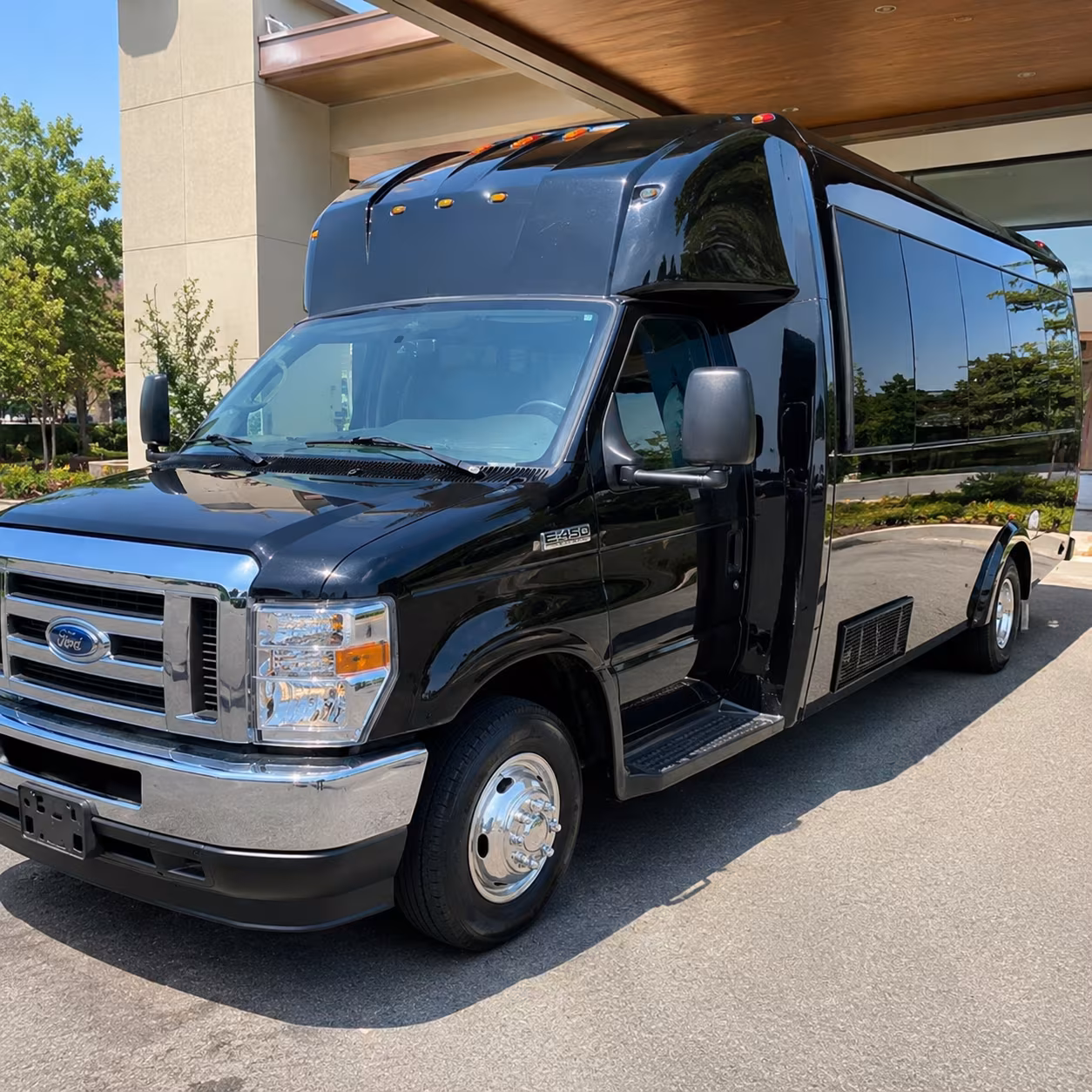 Long Beach Sporting Event Transportation party bus exterior