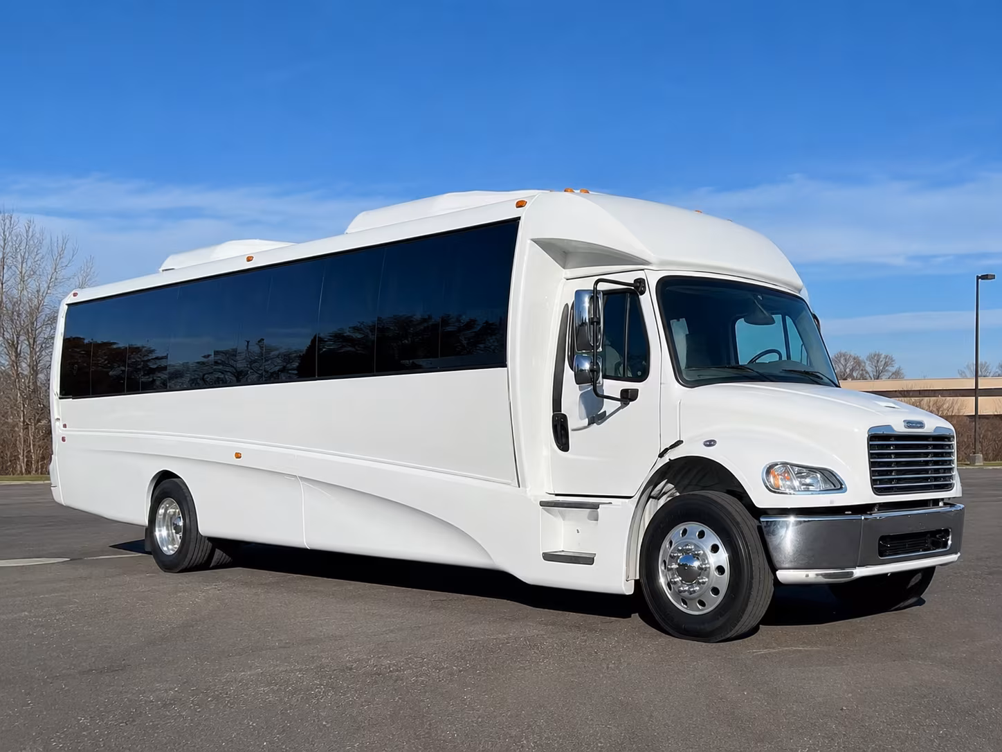 Long Beach Wedding Transportation party bus exterior